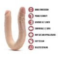 Miniatyrbild 4 av 11: Smekningsapparat Double Penetration Blush Dr Skin Kött
