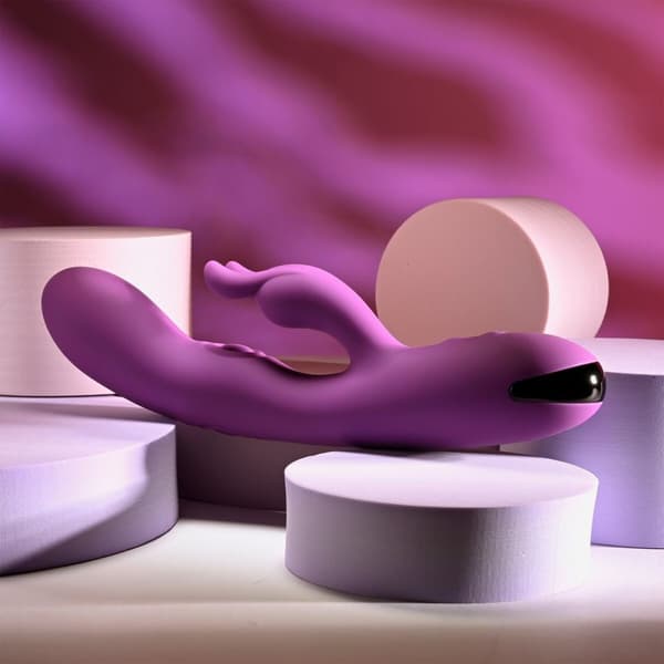 Dubbelvibrator Dual Stimulation Vibe Evolved Playboy Purpur
