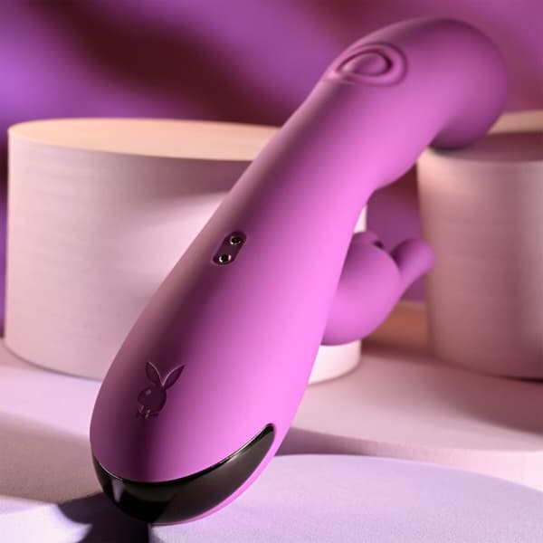 Dubbelvibrator Dual Stimulation Vibe Evolved Playboy Purpur