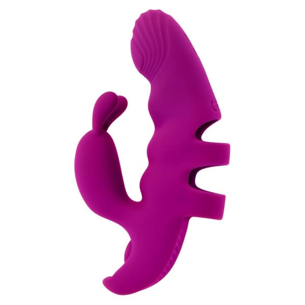 Dubbelvibrator Dual Stimulation Vibe Evolved Playboy Purpur