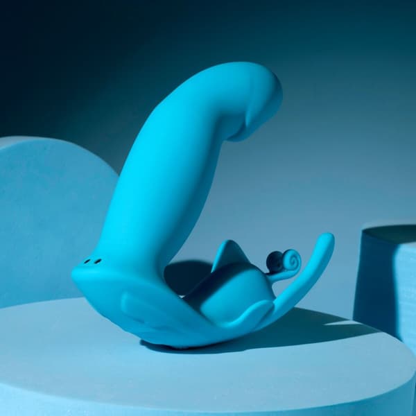 Dubbelvibrator Dual Stimulation Vibe Evolved Blå