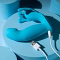 Miniatyrbild 8 av 11: Dubbelvibrator Dual Stimulation Vibe Evolved Blå