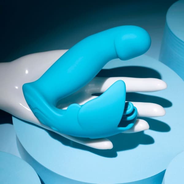 Dubbelvibrator Dual Stimulation Vibe Evolved Blå