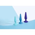 Pikkukuva 9 / 11: Gplug Small- värisevä anustappi, vaaleanpunainen B-Vibe Sininen (10 cm) (12 cm)