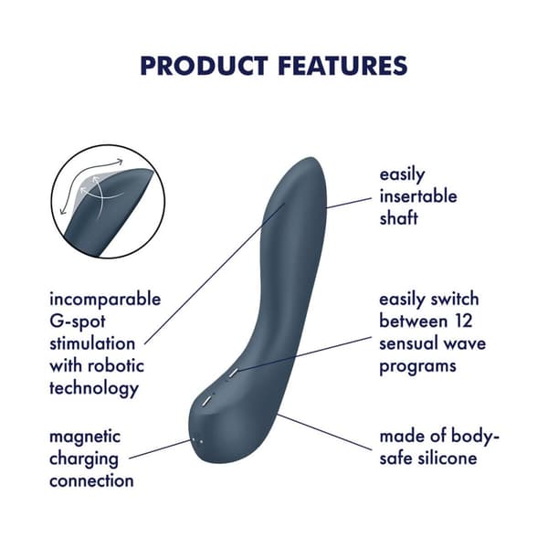 G-pistevibraattori Satisfyer Musta