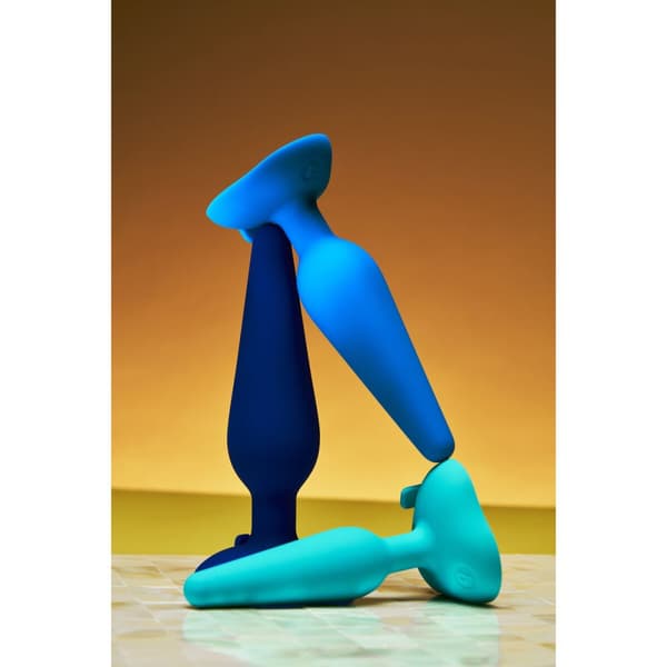 Gplug Small Neon Rose B-Vibe Blå (10 cm) (12 cm)