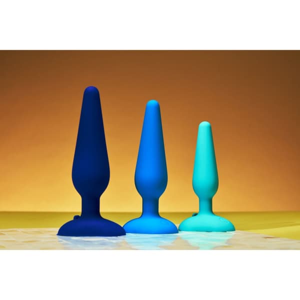 Gplug Small Neon Rose B-Vibe Blå (10 cm) (12 cm)