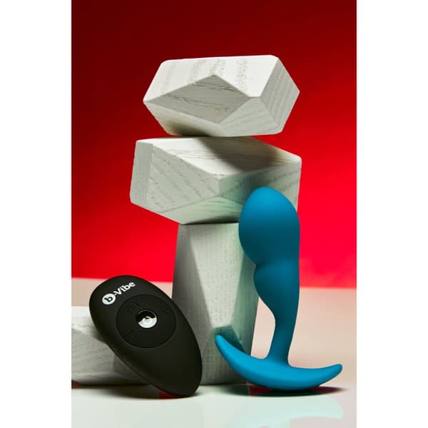 Anal plug med fjernbetjening B-Vibe Blå