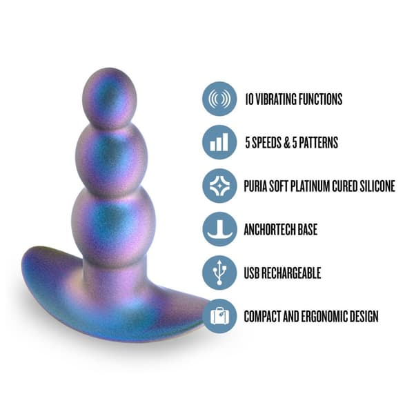 Anal plug Blush Anal Adventures Blå (10,2 cm)