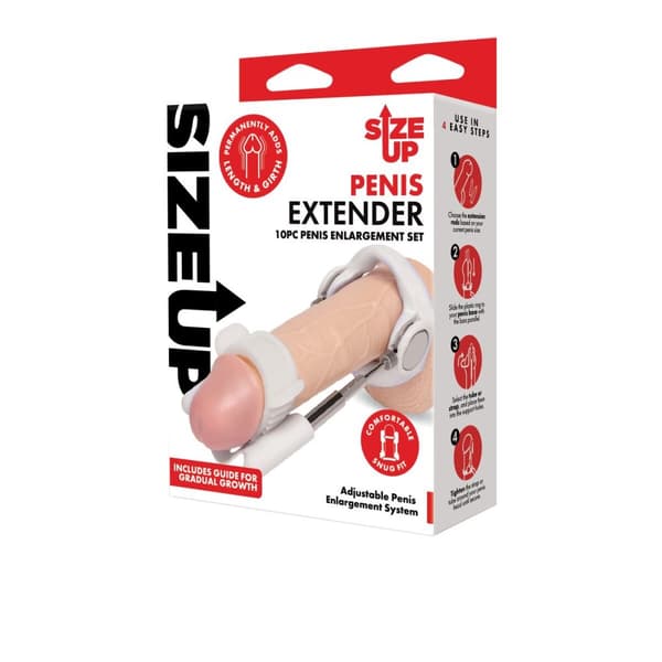 Penisskydd Size Up Vit Ø 3,5 cm 16 cm
