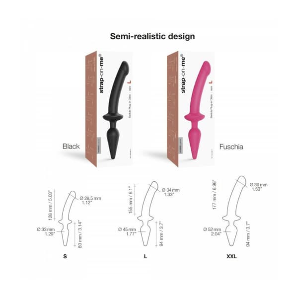 Dildo Strap-on-me Svart