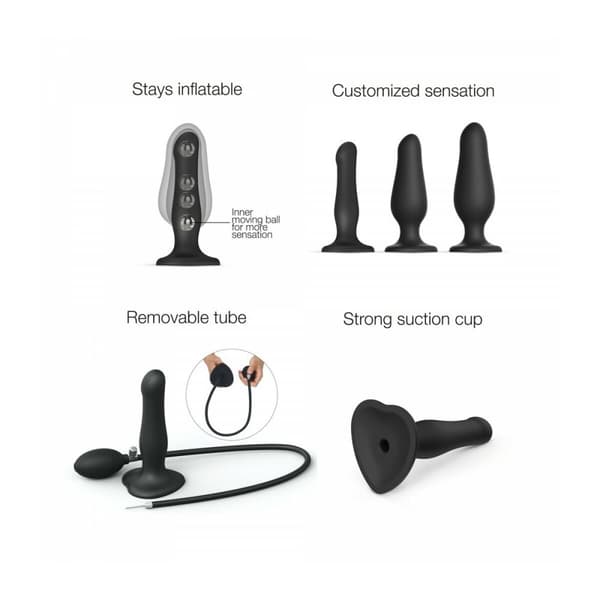 Analplugg Strap-on-me 6017500 Svart