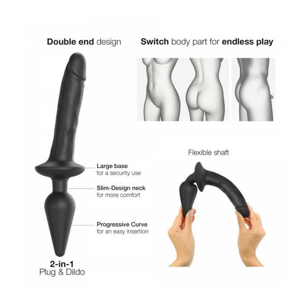 Dildo Strap-on-me Svart