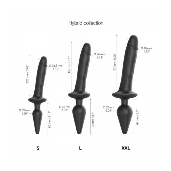 Dildo Strap-on-me Svart
