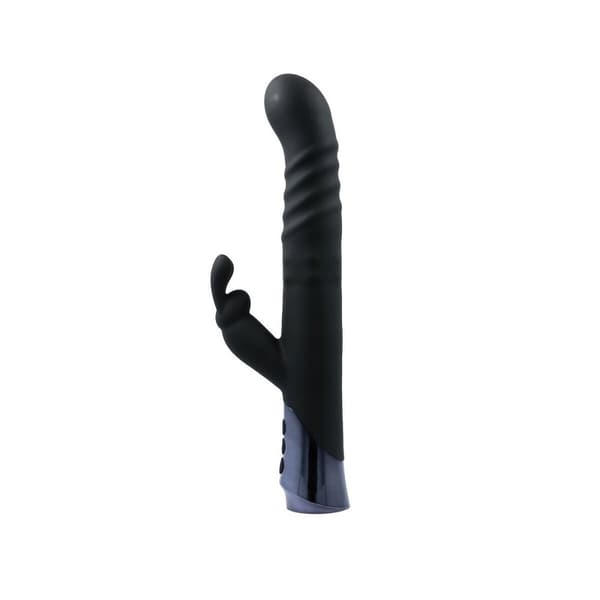 Dual Stimulation Vibe- vibraattori Virgite Hopeinen