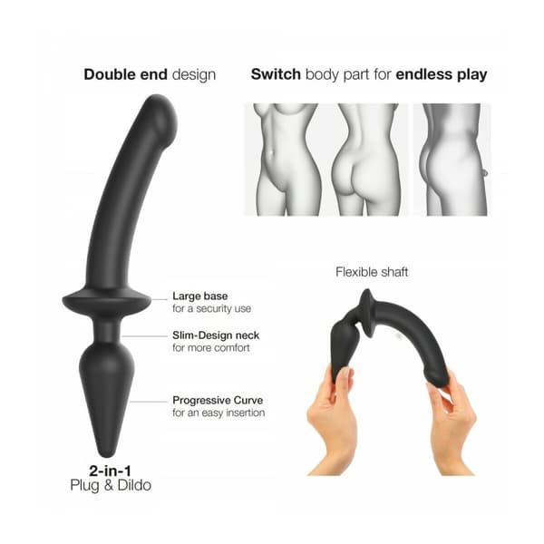 Dildo Strap-on-me Musta
