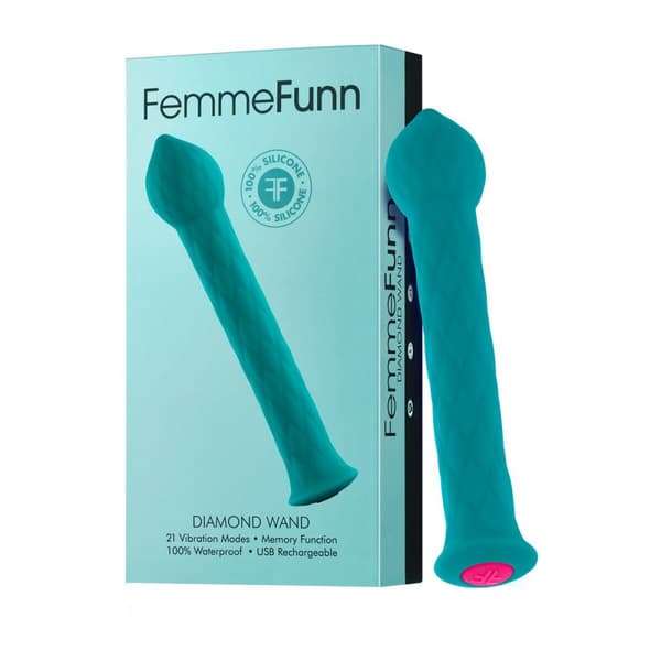 Minivibraattori FemmeFunn Diamond Wand Vihreä