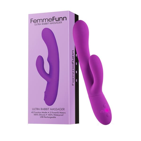 G-pistevibraattori FemmeFunn Rabbit Purppura