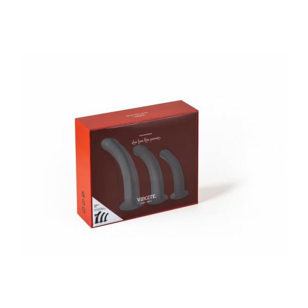 Dildo Virgite Musta S/M/L Setti