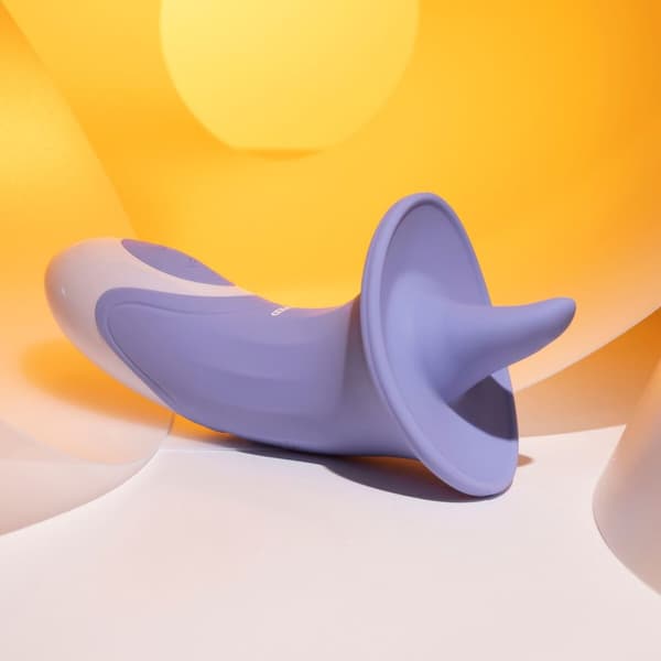 Krökt klitorisvibrator Curve Evolved Purpur