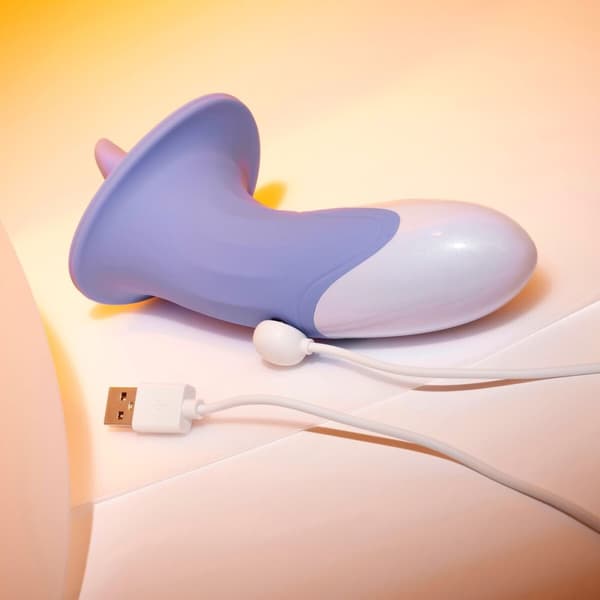 Krökt klitorisvibrator Curve Evolved Purpur