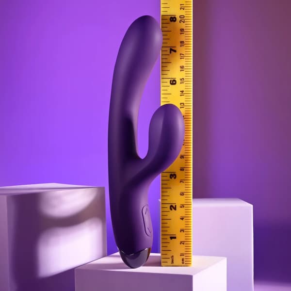 Dubbelvibrator Dual Stimulation Vibe Evolved Playboy Purpur Violett