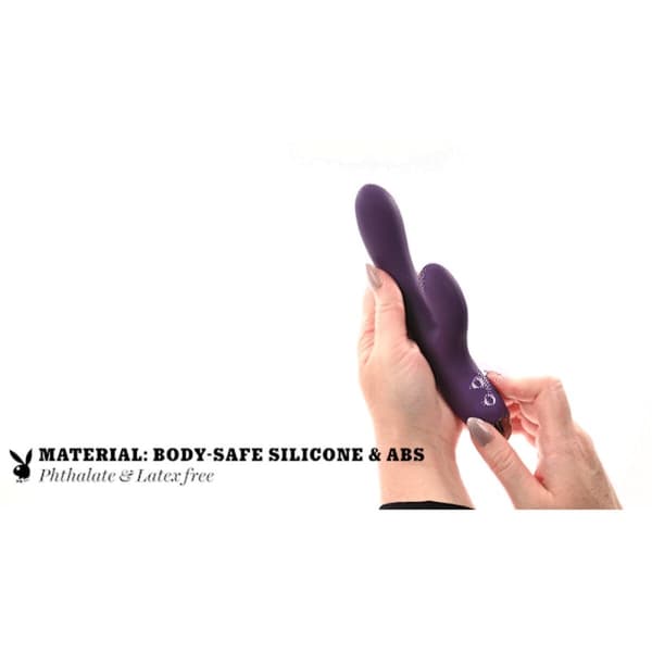 Dubbelvibrator Dual Stimulation Vibe Evolved Playboy Purpur Violett