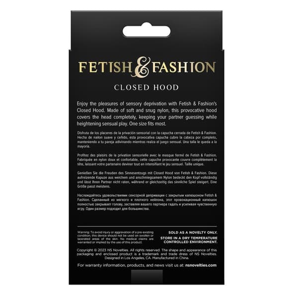 Mask NS Novelties Fetish & Fashion Svart