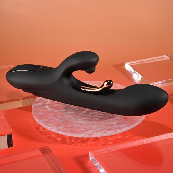Dubbelvibrator Dual Stimulation Vibe Evolved Playboy Svart