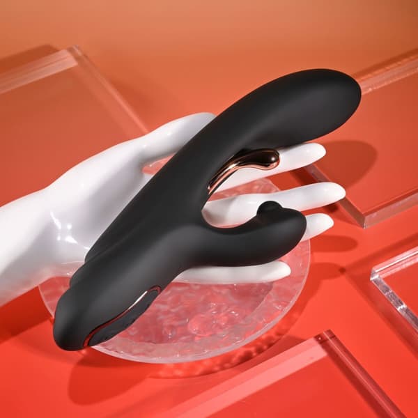 Dubbelvibrator Dual Stimulation Vibe Evolved Playboy Svart