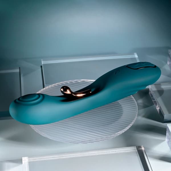 Dubbelvibrator Dual Stimulation Vibe Evolved Playboy Grön