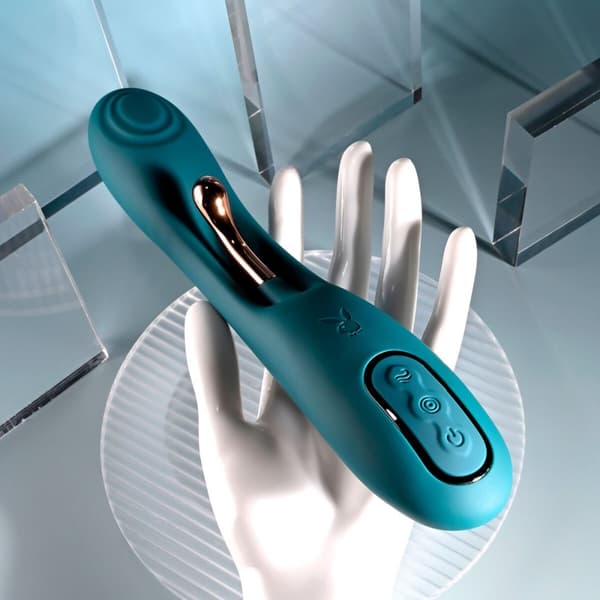 Dubbelvibrator Dual Stimulation Vibe Evolved Playboy Grön