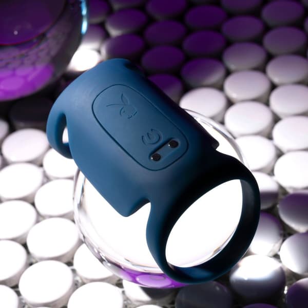 Vibrerende Ring Evolved Playboy Blå