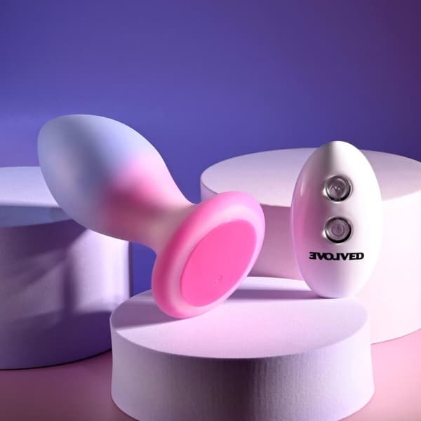 Anal plug Evolved Multifarvet (8,9 cm)