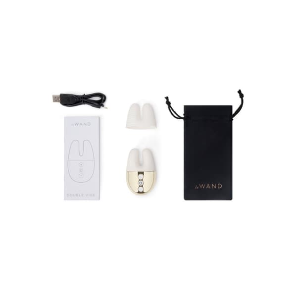 Dual Stimulation Vibe- vibraattori Le Wand Valkoinen