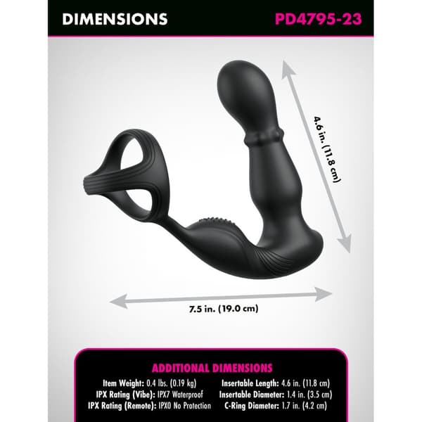 Anaalivibraattori Pipedream Anal Fantasy Elite Musta