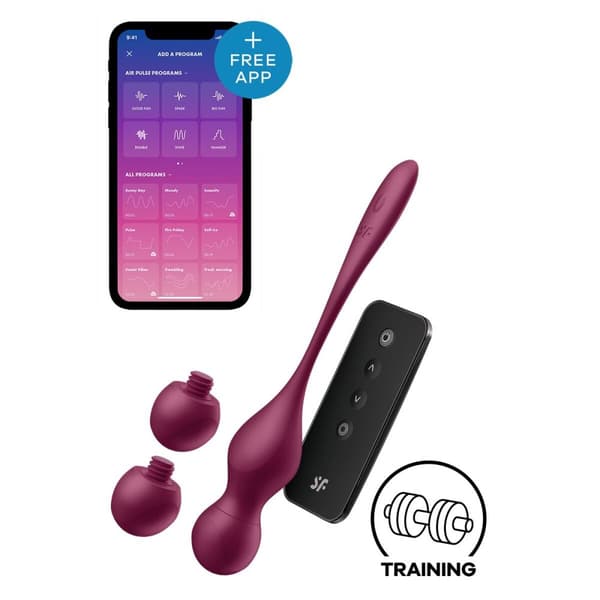 Bäckenbottentränare Satisfyer Silikon ABS