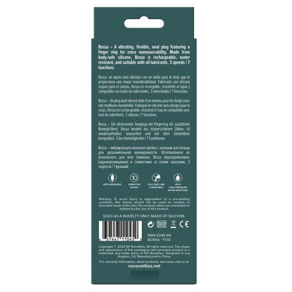 Anal plug NS Novelties Lust-n-Dreams Hvid (8,2 cm)