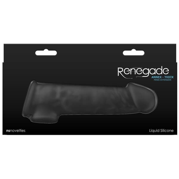 Penisskydd NS Novelties Renegade Svart 18,6 x 4,3 x 5,5 cm