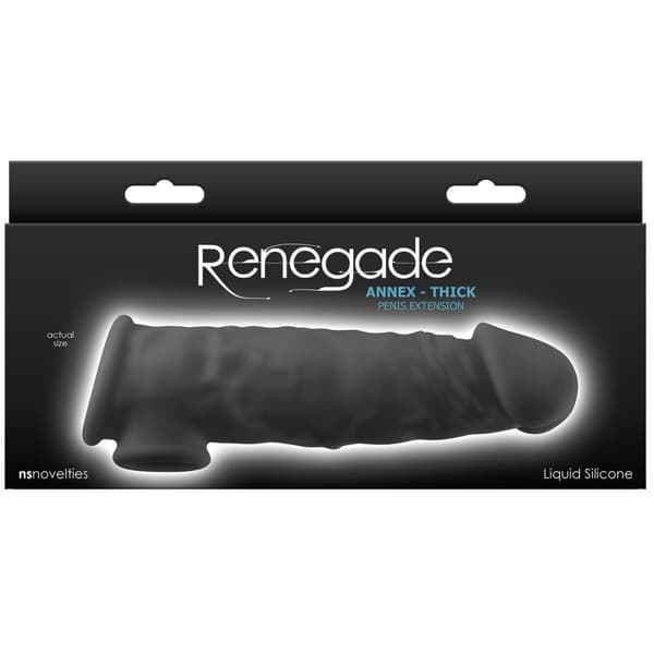 Penisskydd NS Novelties Renegade Svart 18,6 x 4,3 x 5,5 cm