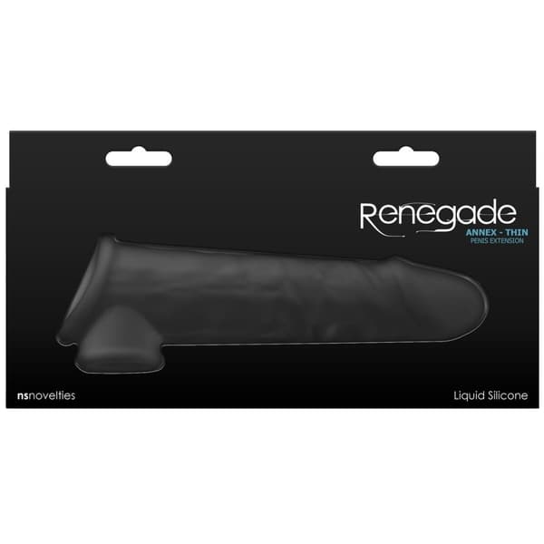 Penisskydd NS Novelties Renegade Svart 19,4 x 3,8 x 6 cm Ø 3,8 cm