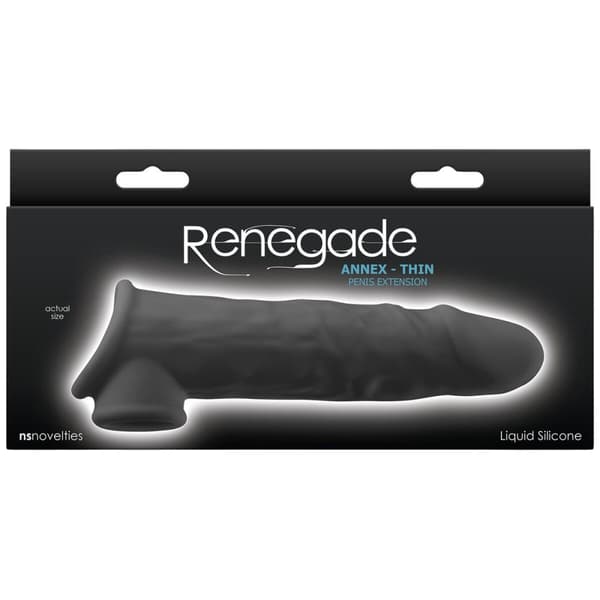 Penisskydd NS Novelties Renegade Svart 19,4 x 3,8 x 6 cm Ø 3,8 cm