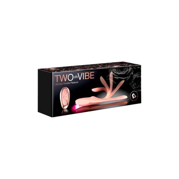 Dubbelvibrator Dual Stimulation Vibe Rocks-Off Rosa