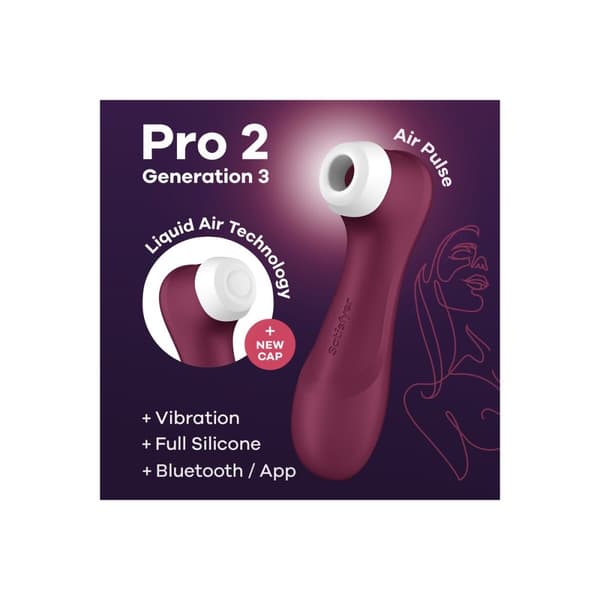 Klitoriksen imustimulaattori Satisfyer PRO 2 GENERATION 3 Punainen