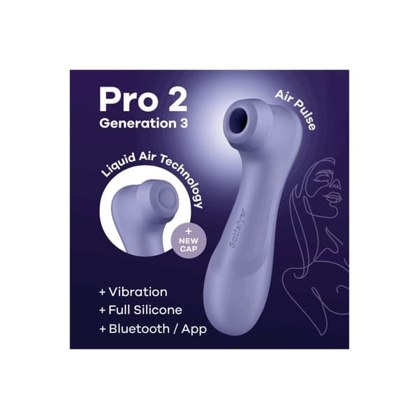Klitoriksen imustimulaattori Satisfyer PRO 2 GENERATION 3 Purppura