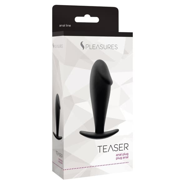 Analplugg S Pleasures Teaser Svart (9 cm)