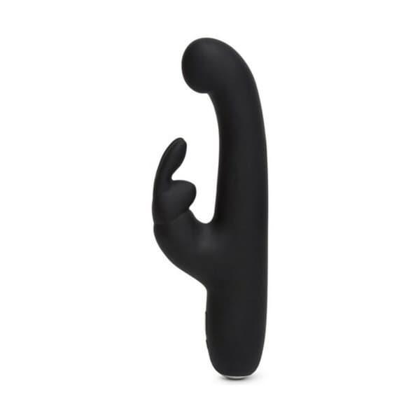 Kanindildo Happy Rabbit G-Spot Svart
