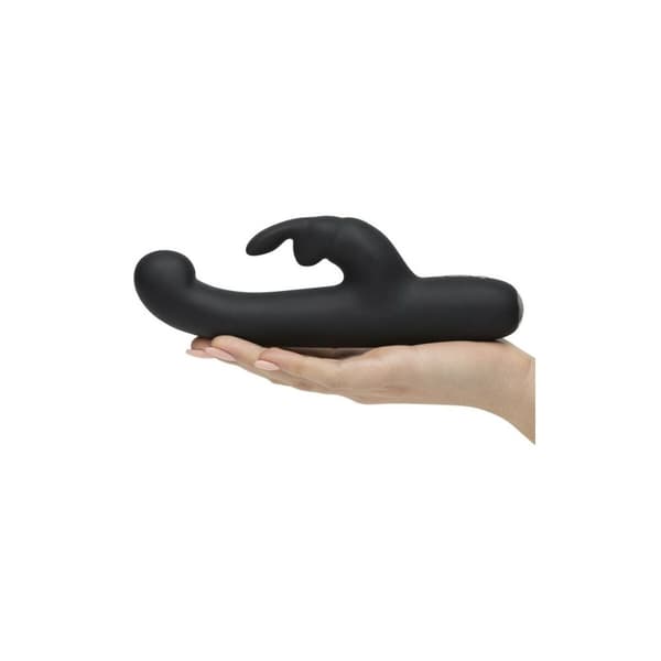 Kanindildo Happy Rabbit G-Spot Svart
