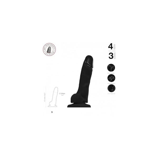 Dildo Strap-on-me Realistic Svart S