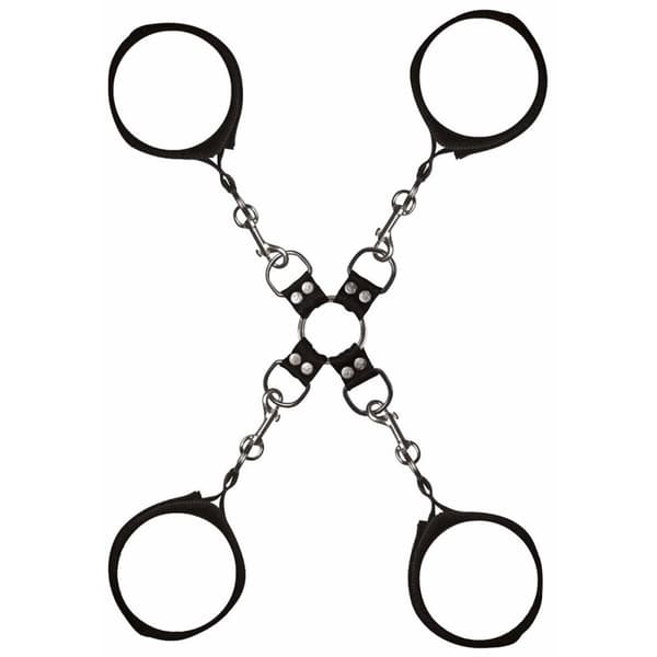 Hogtie & käsiraudat setti Sportsheets